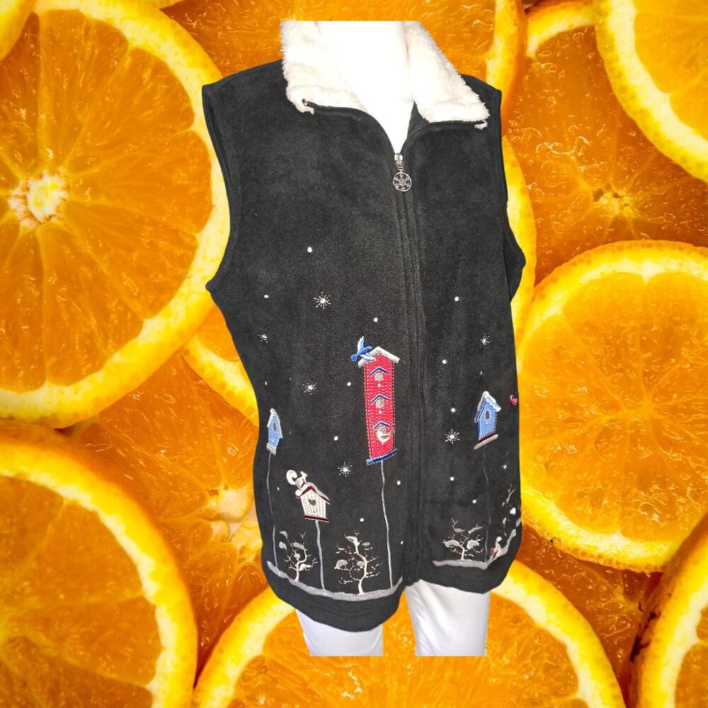 Breckenridge Fleece with Sherpa Collar Birdhouse‎ and Bird Vest Size Medium